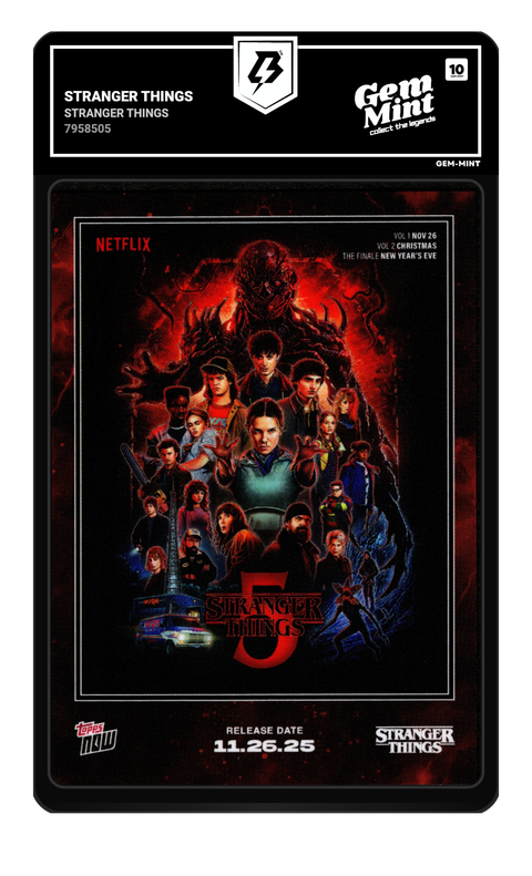Stranger Things 2025 Stranger Things graded Gem Mint 10 by TradingCard360