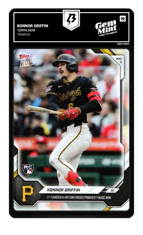 Konnor Griffin 2026 Topps Now graded Gem Mint 10 by TradingCard360