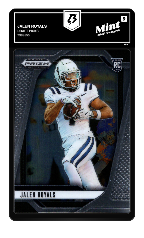 Jalen Royals 2025 Prizm Draft Picks graded Mint 9 by TradingCard360