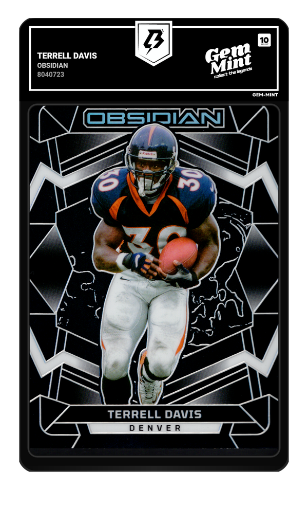 Terrell Davis graded Gem Mint 10