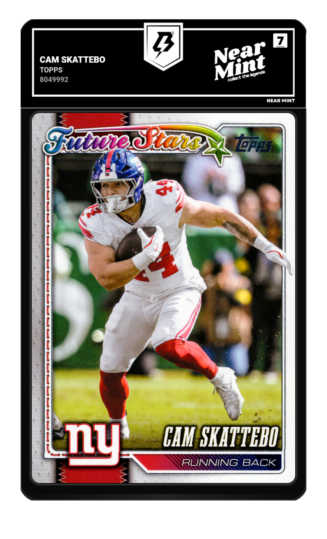 Cam Skattebo graded Near Mint 7