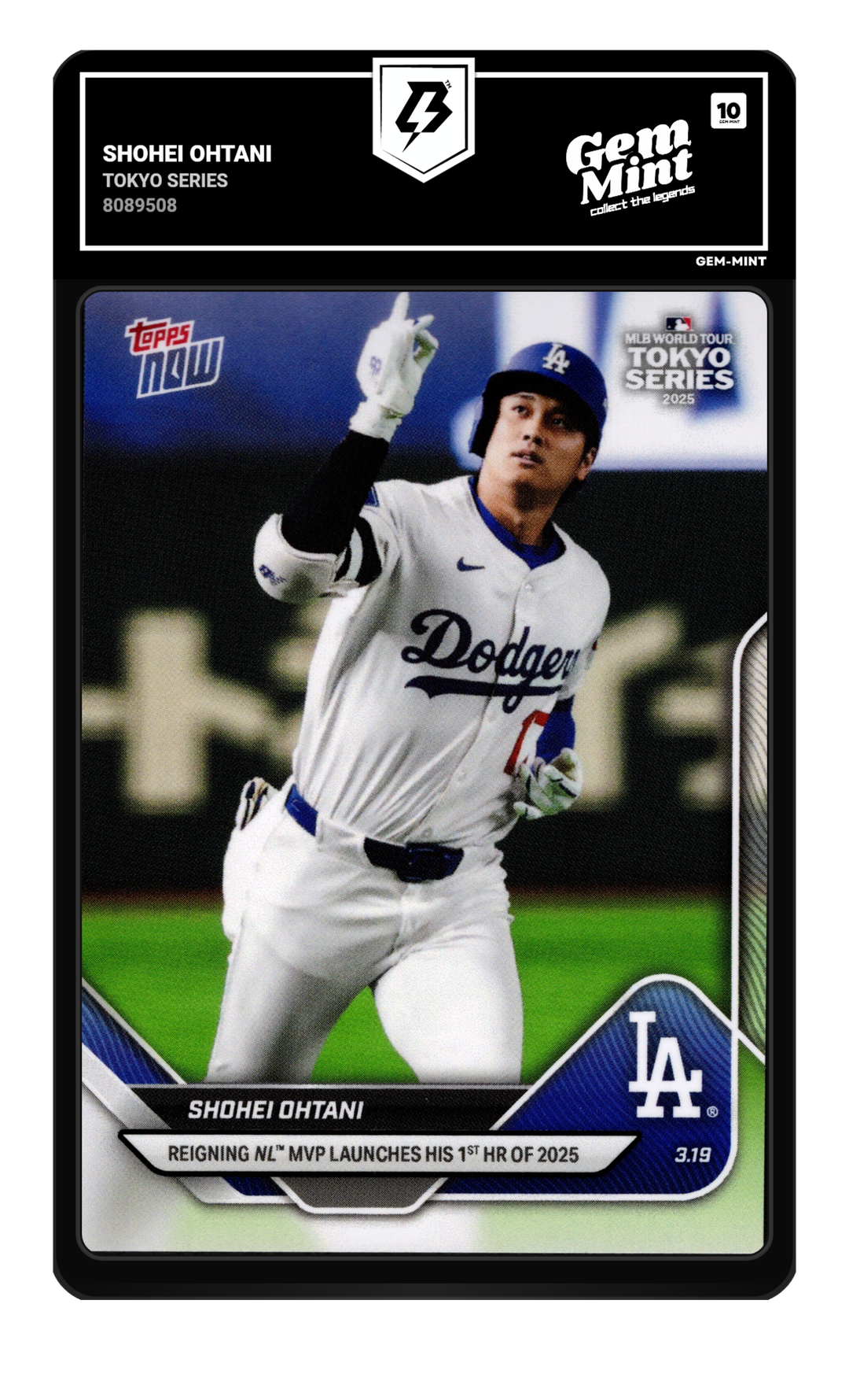 Shohei Ohtani graded Gem Mint 10