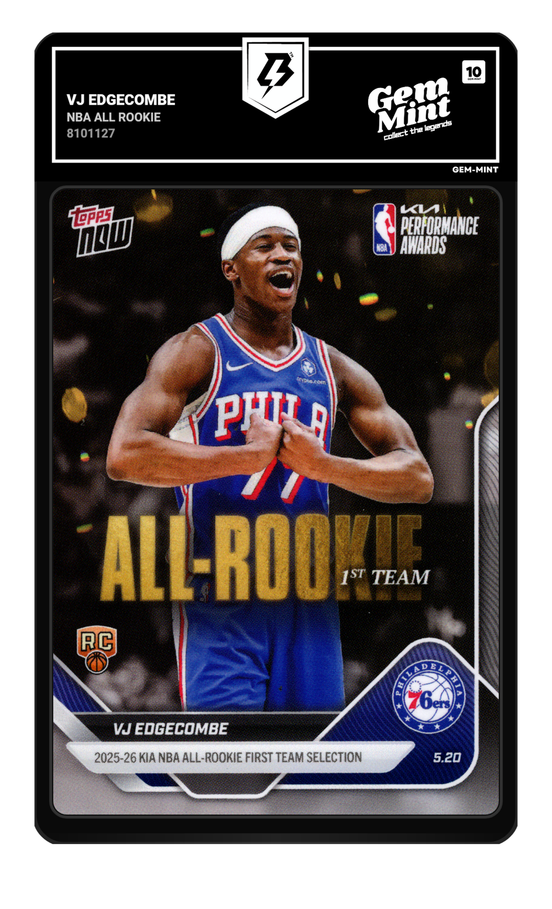 Vj Edgecombe graded Gem Mint 10