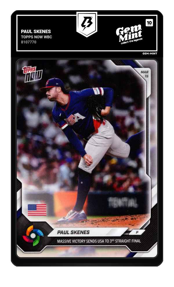 Paul Skenes graded Gem Mint 10