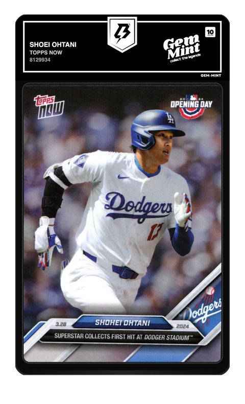 Shohei Ohtani 2024 Topps Now graded Gem Mint 10 by TradingCard360