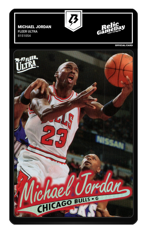 Michael Jordan 1996 Fleer Ultra graded NM-MT 8 by TradingCard360