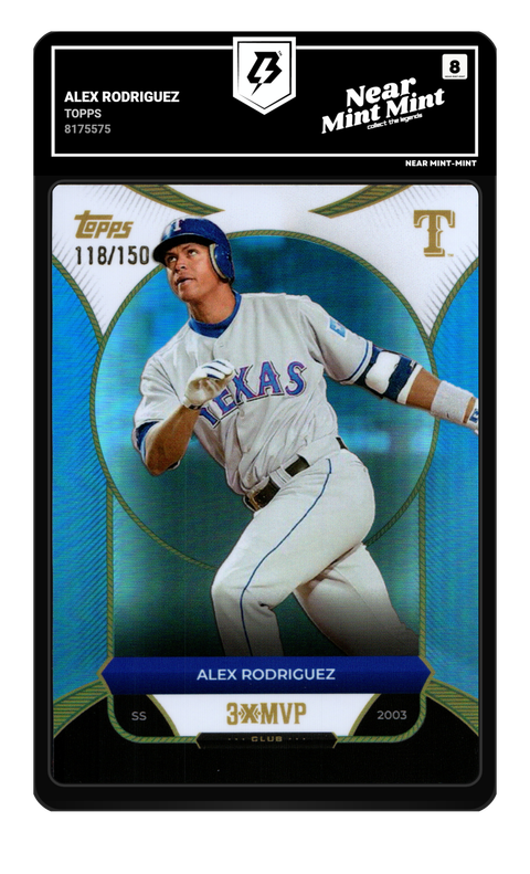 Alex Rodriguez 2025 Topps graded NM-MT 8 by TradingCard360