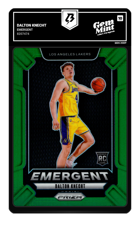 Dalton Knecht 2024 Emergent graded Gem Mint 10 by TradingCard360