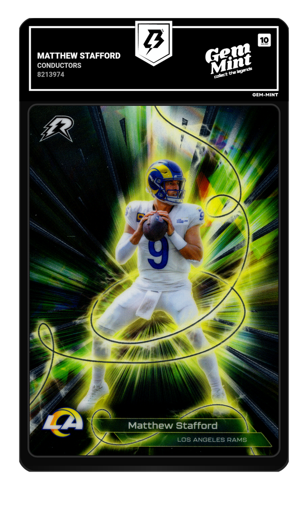 Matthew Stafford graded Gem Mint 10