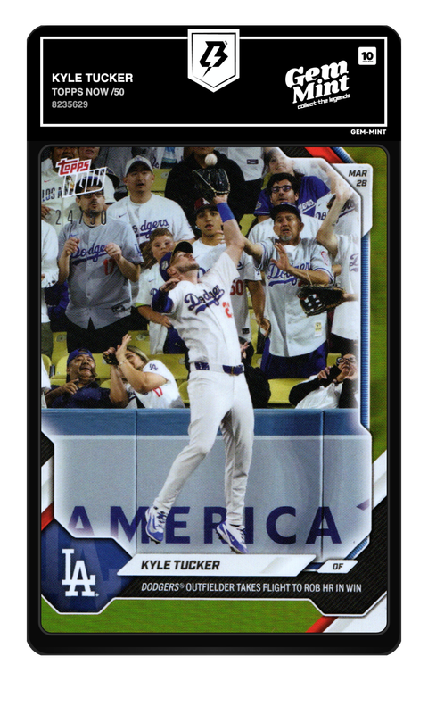 Kyle Tucker 2026 Topps Now graded Gem Mint 10 by TradingCard360