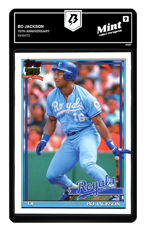 Bo Jackson 2026 75th Anniversary graded Mint 9 by TradingCard360