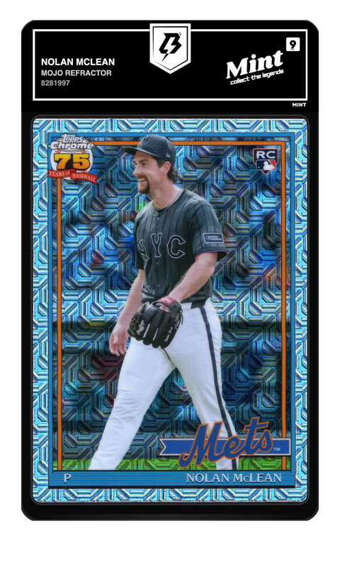 Nolan McLean 2026 Mojo Refractor graded Mint 9 by TradingCard360