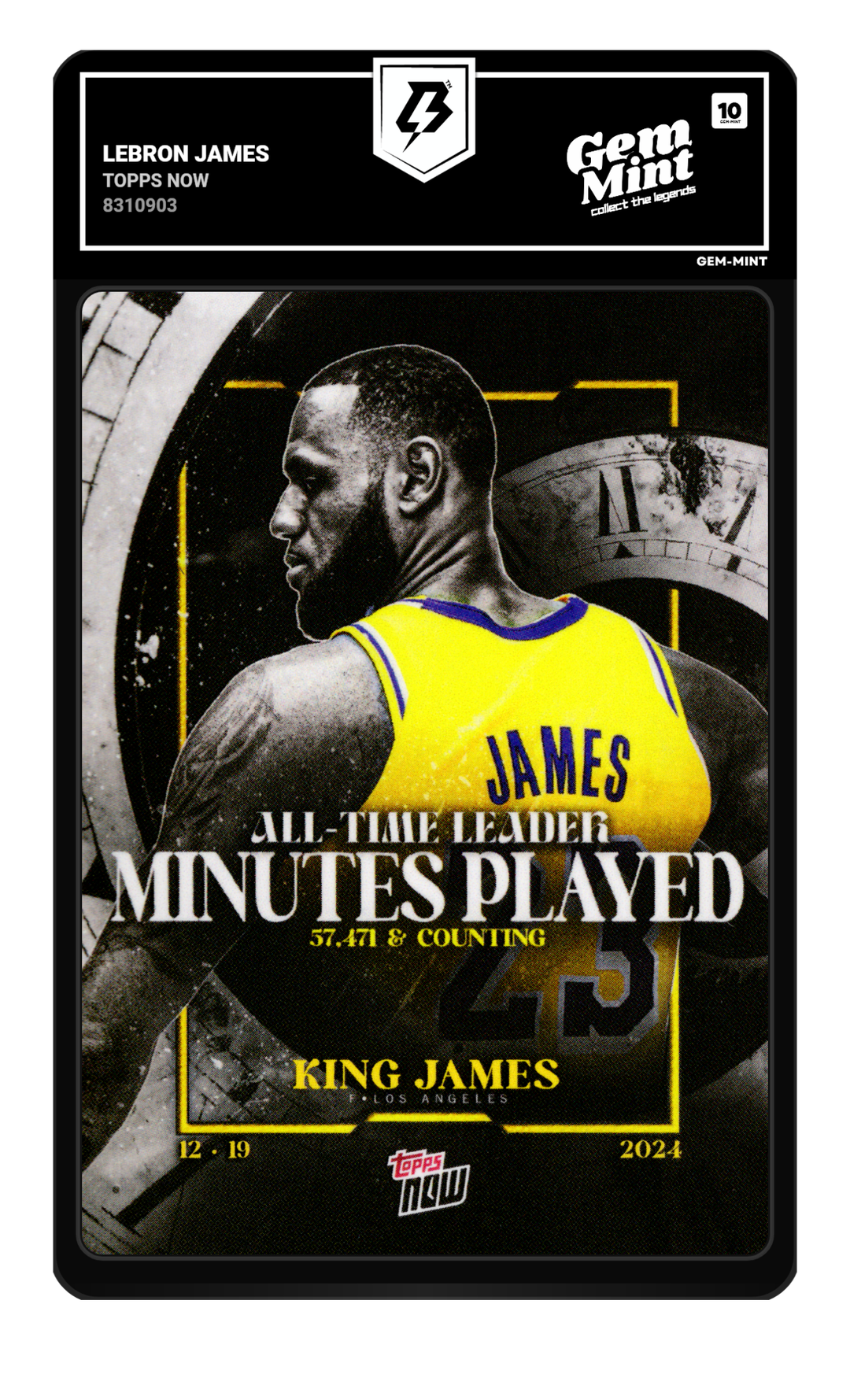 LeBron James graded Gem Mint 10