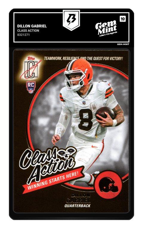 Dillon Gabriel 2025 Class Action graded Gem Mint 10 by TradingCard360
