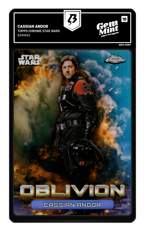 Cassian Andor 2026 Topps Chrome Star Wars graded Gem Mint 10 by TradingCard360