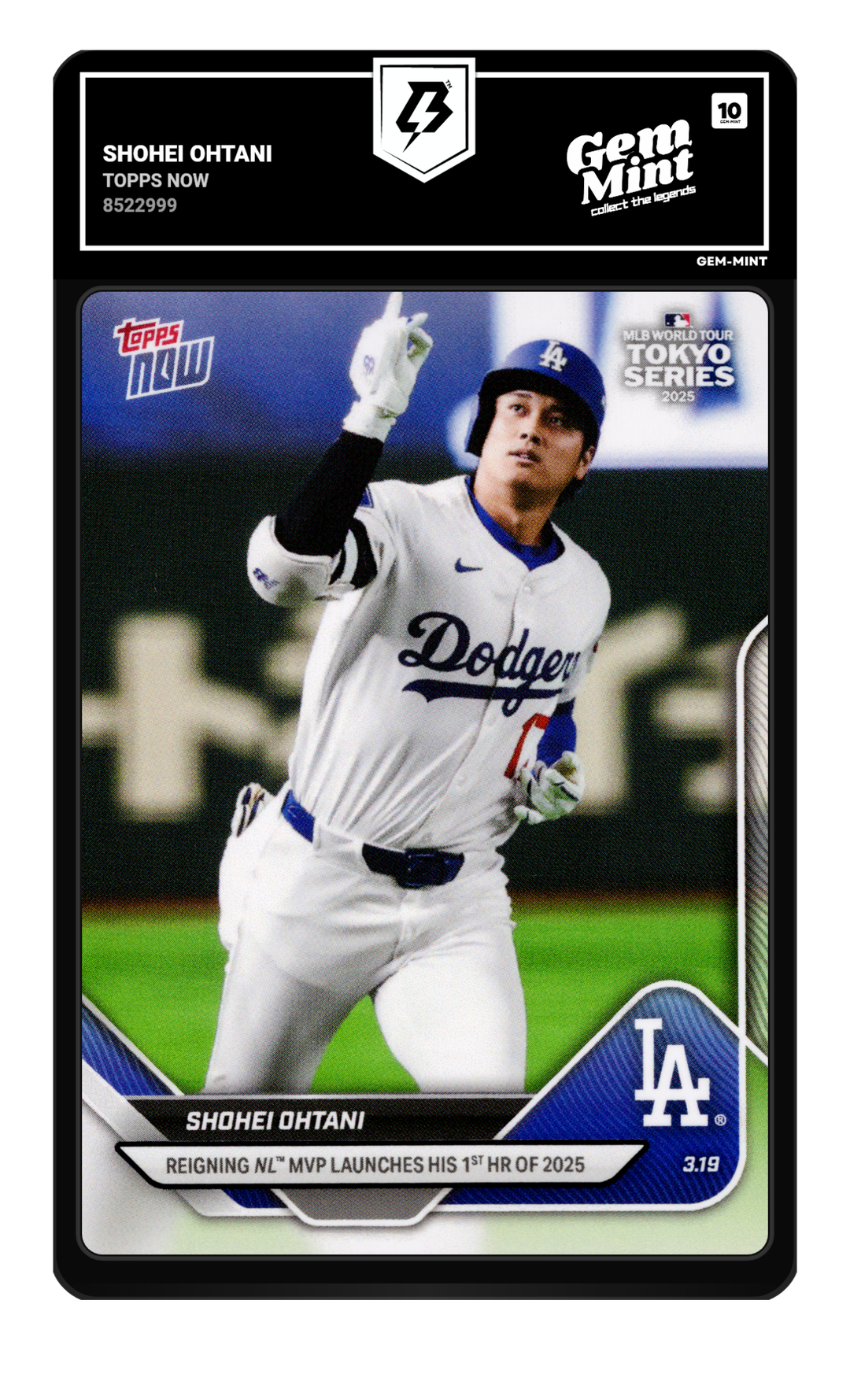 Shohei Ohtani graded Gem Mint 10