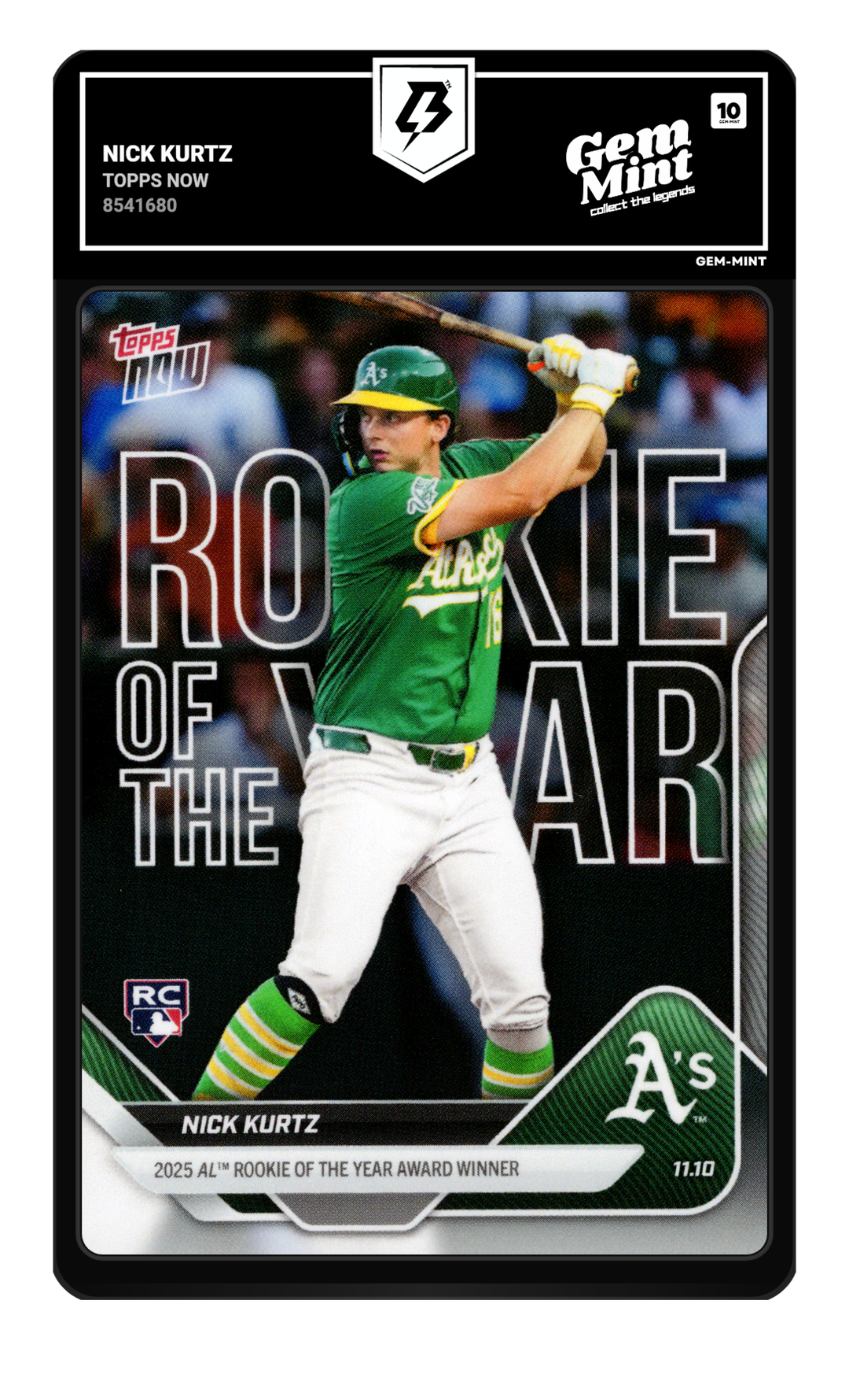 Nick Kurtz graded Gem Mint 10