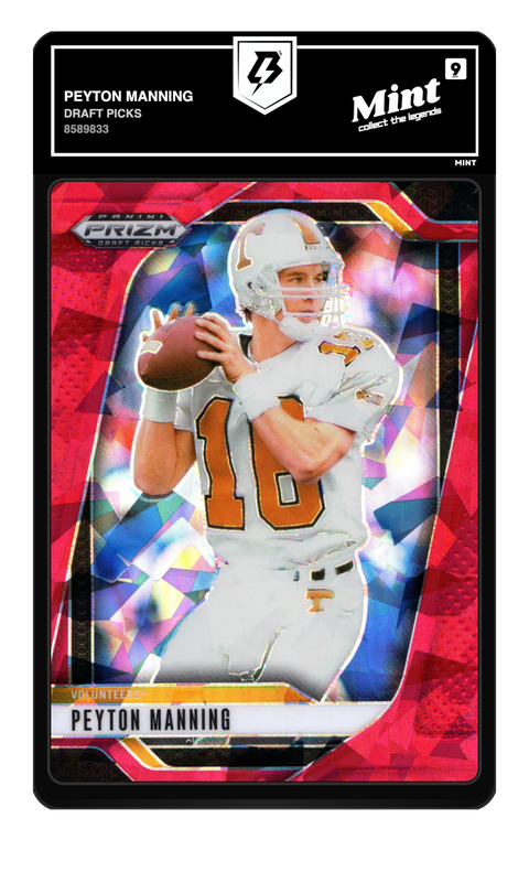 Peyton Manning 2025 Prizm Draft Picks graded Mint 9 by TradingCard360