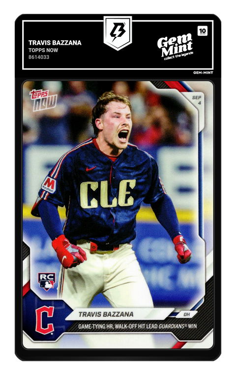 Travis Bazzana 2026 Topps Now graded Gem Mint 10 by TradingCard360