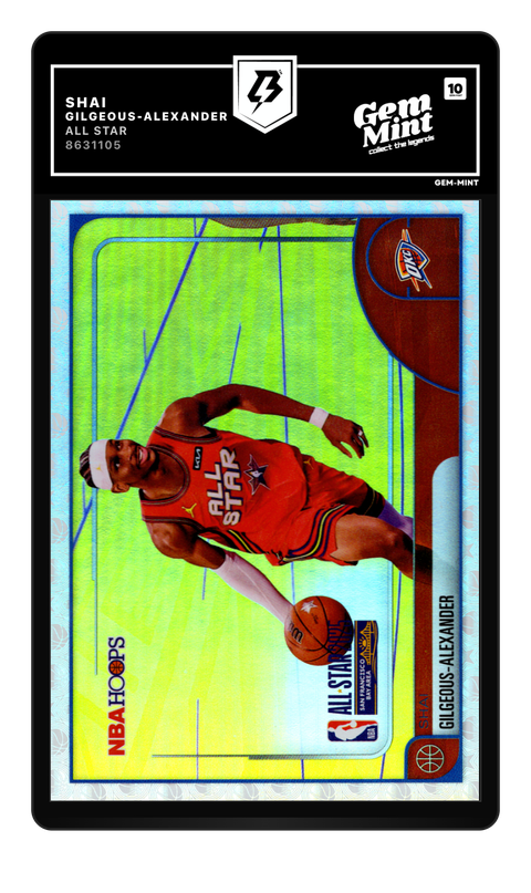 Shai Gilgeous-Alexander 2026 All Star graded Gem Mint 10 by TradingCard360