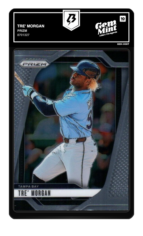 Tre' Morgan 2025 Prizm graded Gem Mint 10 by TradingCard360