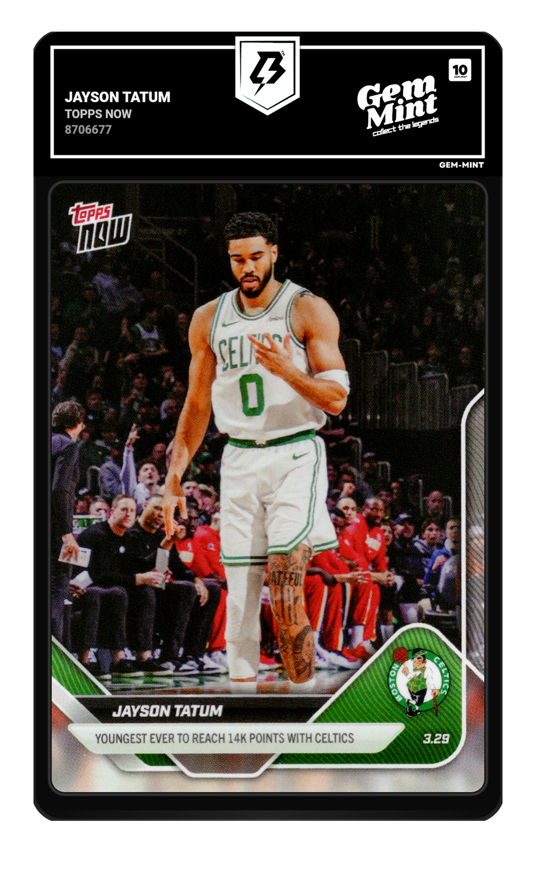 Jayson Tatum graded Gem Mint 10