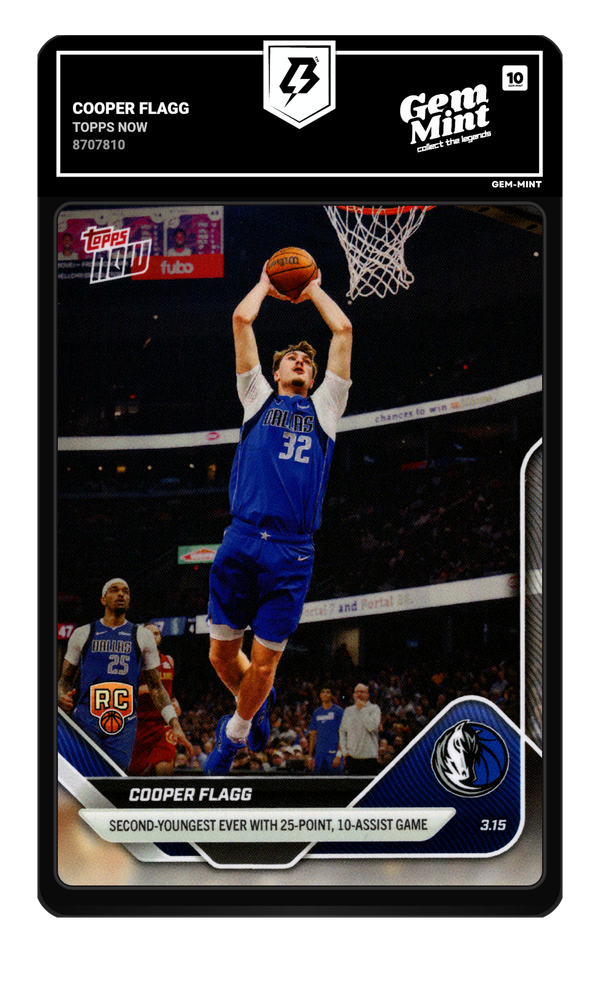 Cooper Flagg graded Gem Mint 10