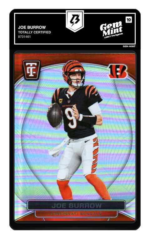 Joe Burrow 2024 Totally Certified graded Gem Mint 10 by TradingCard360