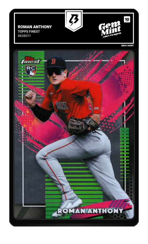 Roman Anthony 2026 Topps Finest graded Gem Mint 10 by TradingCard360