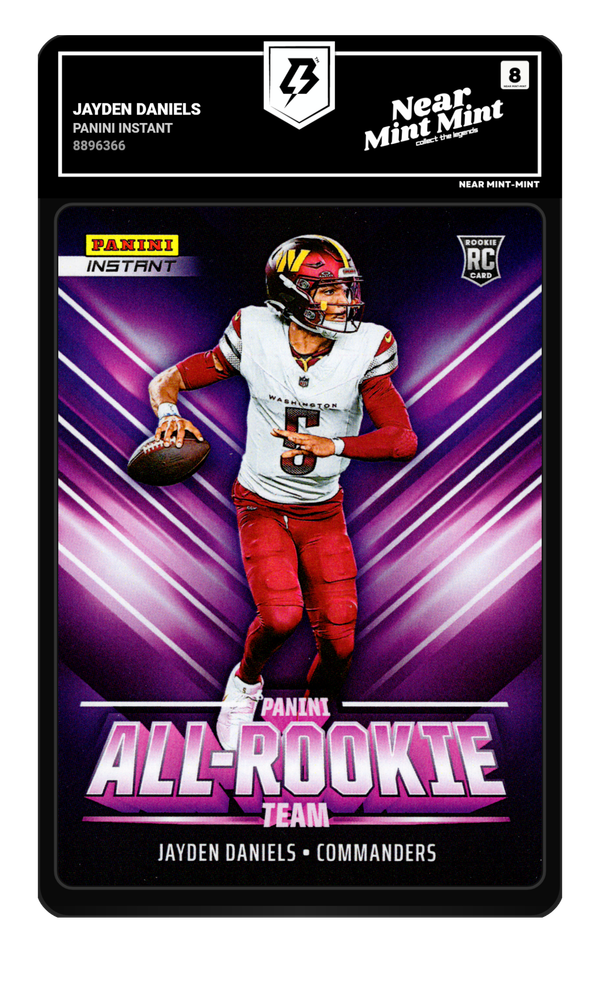 Jayden Daniels graded NM-MT 8