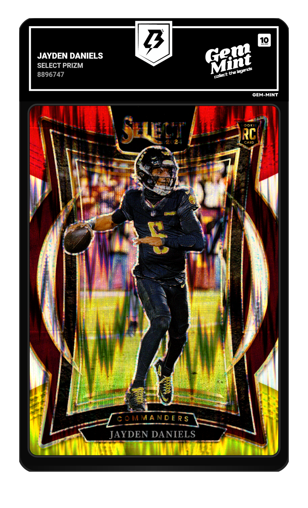 Jayden Daniels graded Gem Mint 10