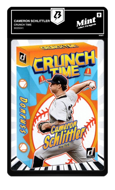 Cameron Schlittler 2026 Crunch Time graded Mint 9 by TradingCard360