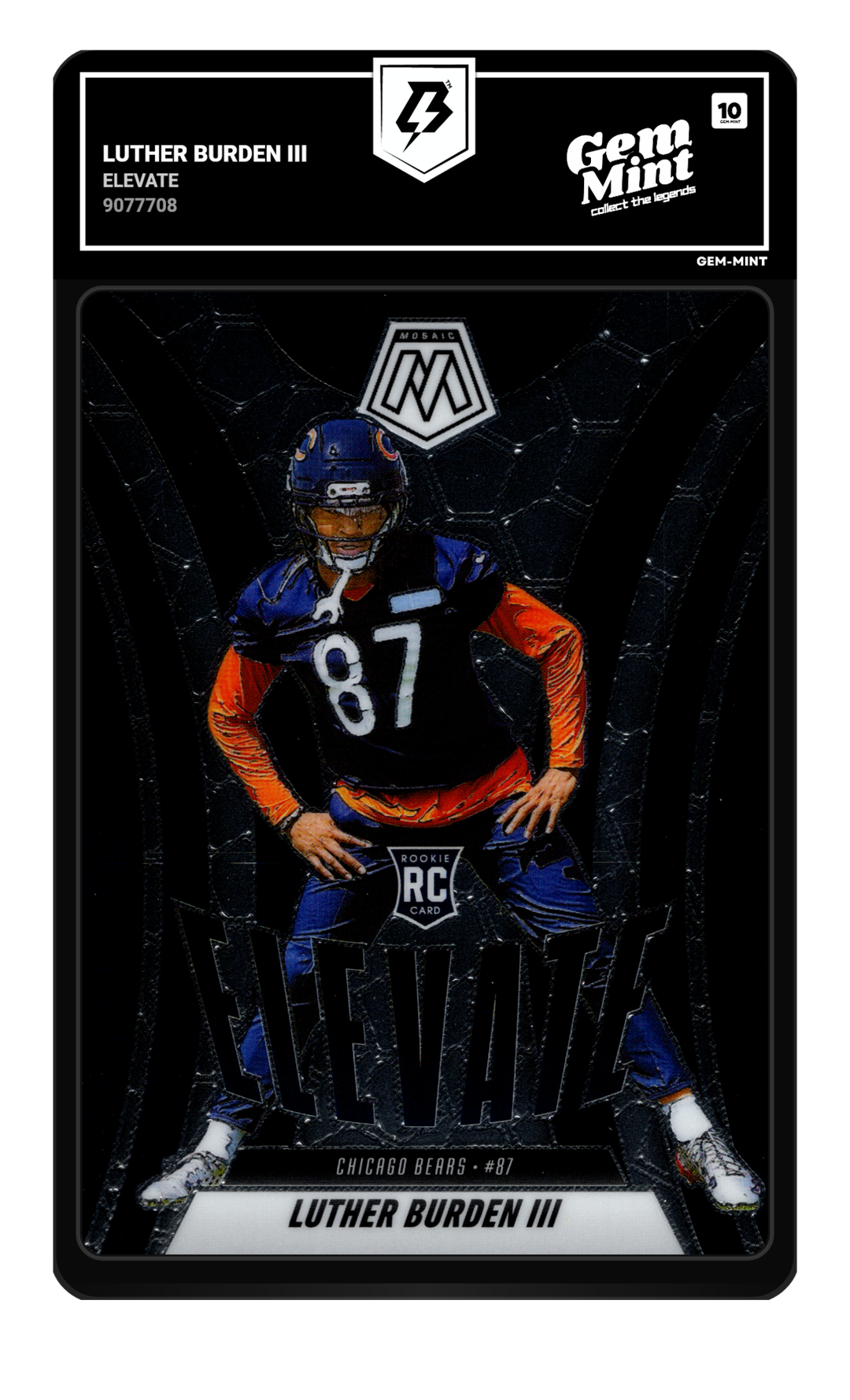 Graded slab — drag to flip between front and back