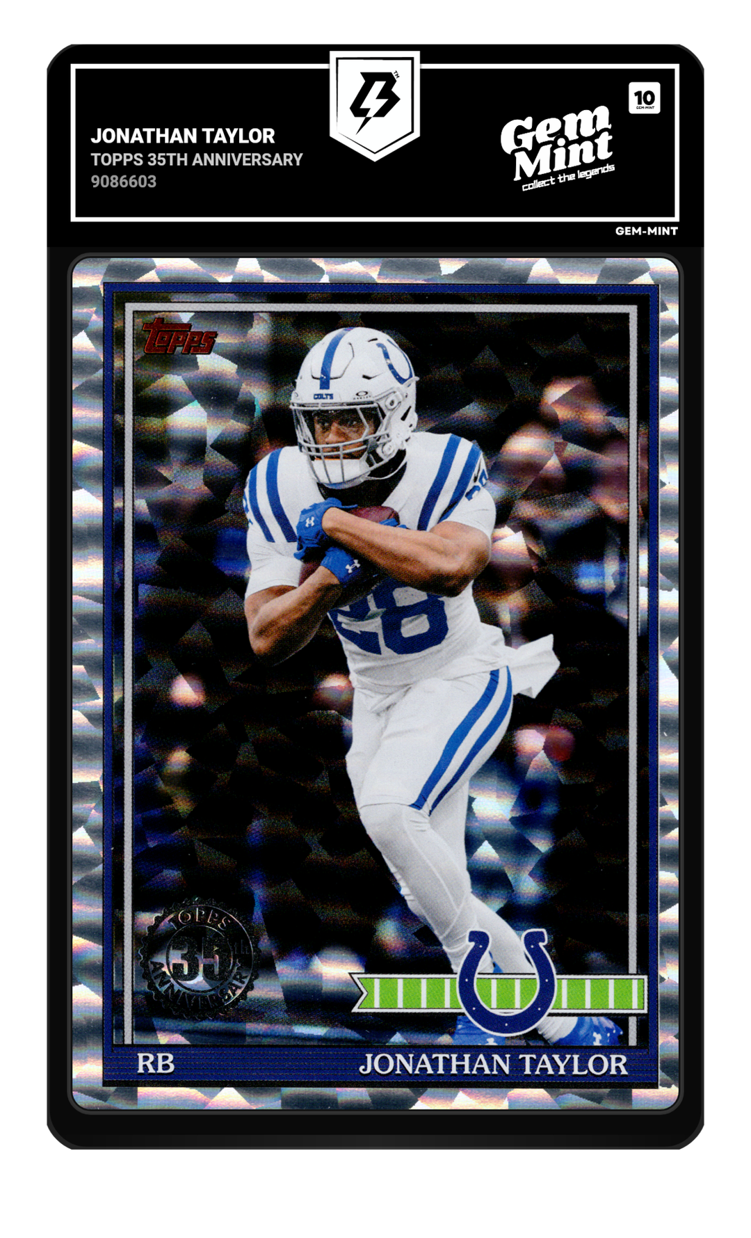 Jonathan Taylor graded Gem Mint 10