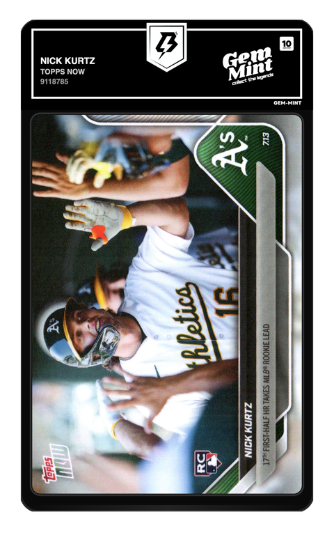 Nick Kurtz 2025 Topps Now graded Gem Mint 10 by TradingCard360
