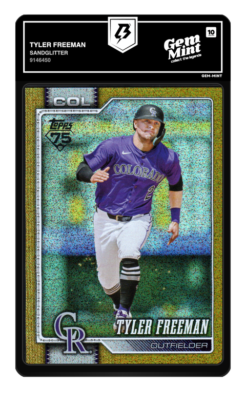 Tyler Freeman 2026 Sandglitter graded Gem Mint 10 by TradingCard360