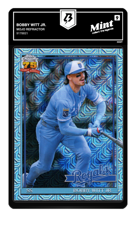 Bobby Witt Jr. 2026 Mojo Refractor graded Mint 9 by TradingCard360