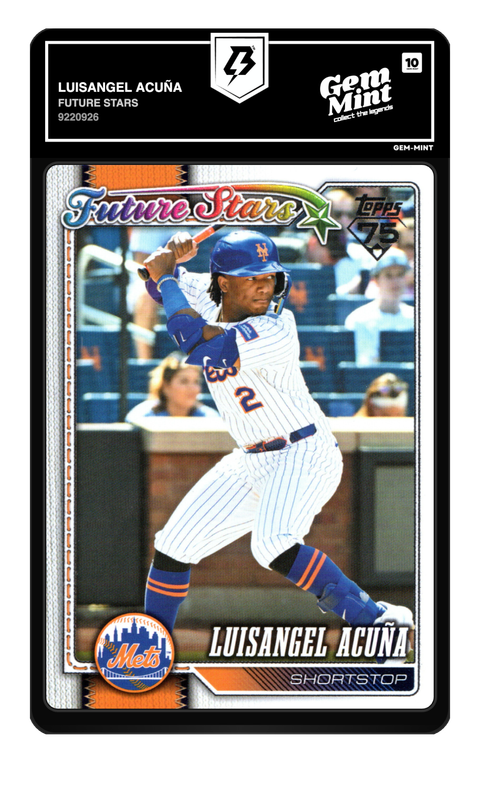 Luisangel Acuña 2026 Future Stars graded Gem Mint 10 by TradingCard360