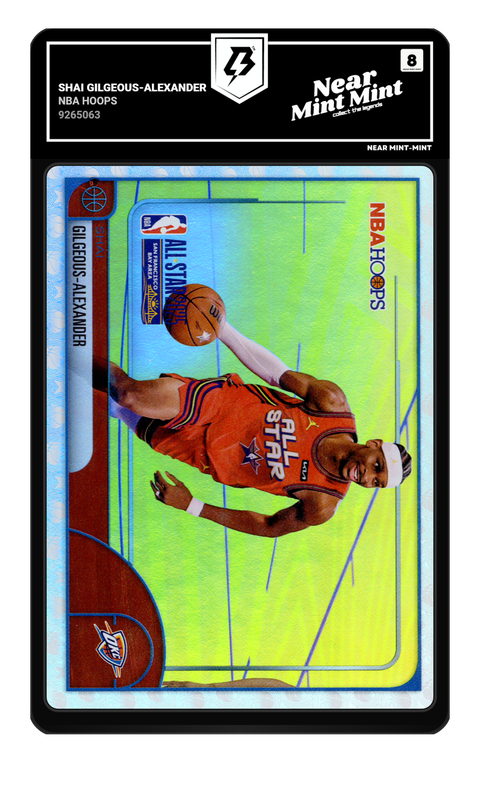 Shai Gilgeous-Alexander 2026 NBA Hoops graded NM-MT 8 by TradingCard360