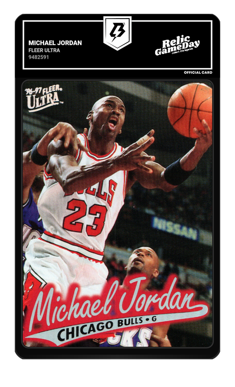 Michael Jordan 1996 Fleer Ultra graded NM-MT 8 by TradingCard360
