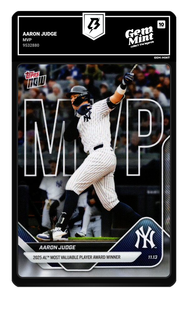 Aaron Judge graded Gem Mint 10