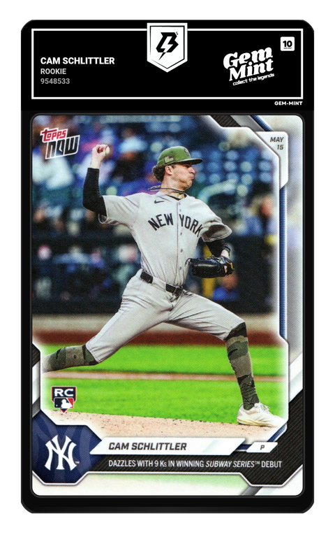 Cam Schlittler 2026 Rookie graded Gem Mint 10 by TradingCard360