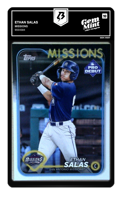 Ethan Salas 2024 Pro Debut graded Gem Mint 10 by TradingCard360
