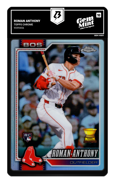 Roman Anthony 2026 Topps Chrome graded Gem Mint 10 by TradingCard360