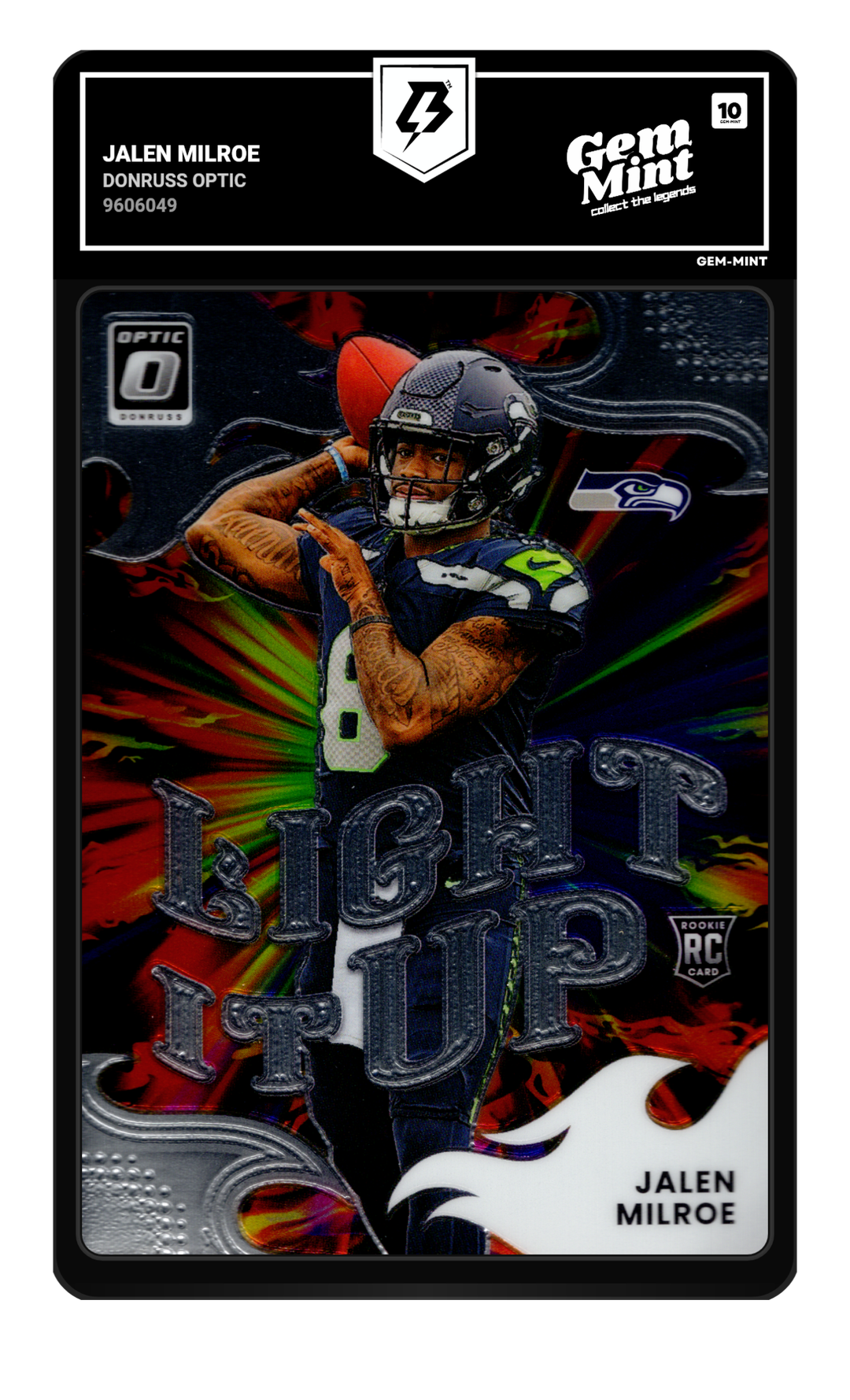 Jalen Milroe graded Gem Mint 10