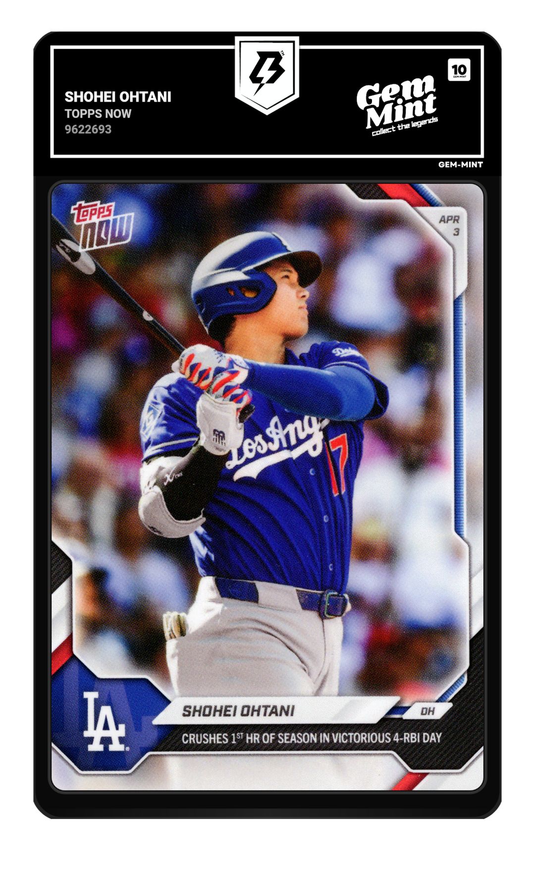 Shohei Ohtani graded Gem Mint 10