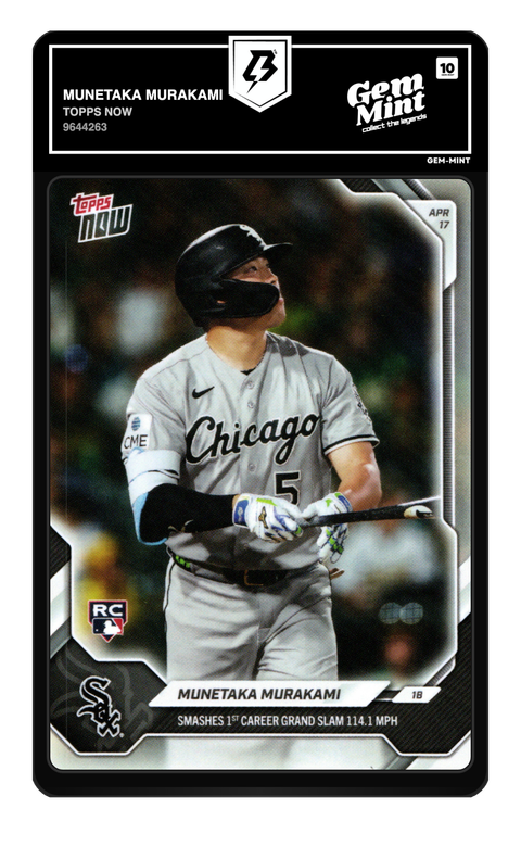 Munetaka Murakami 2026 Topps Now graded Gem Mint 10 by TradingCard360