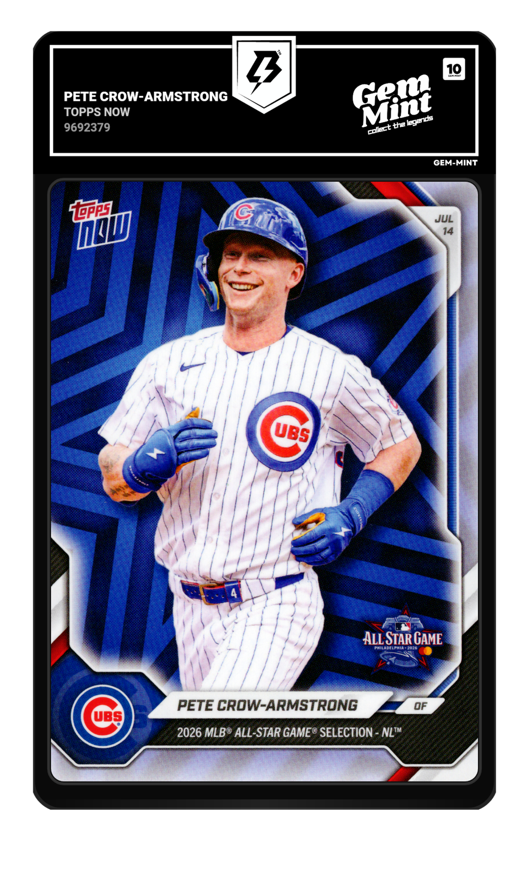 Pete Crow-Armstrong graded Gem Mint 10