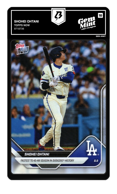 Shohei Ohtani 2025 Topps Now graded Gem Mint 10 by TradingCard360