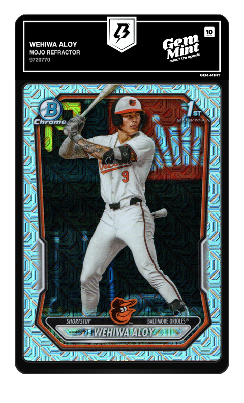 Wehiwa Aloy 2026 Mojo Refractor graded Gem Mint 10 by TradingCard360